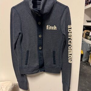 Abercrombie & Fitch Charcoal Knit Jacket